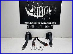 97-02 Jeep Wrangler TJ Rear Seat Belt Set Buckle With Bolts COMPLETE CC 4L