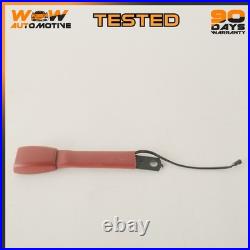 97-04 Chevrolet Corvette C5 Front Left Driver Side Seat Belt Buckle End Red Oem