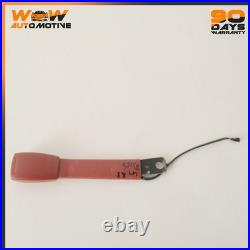 97-04 Chevrolet Corvette C5 Front Left Driver Side Seat Belt Buckle End Red Oem