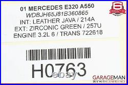 98-02 Mercedes W210 E320 Wagon Rear Third 3rd Row Upper & Lower Seat Cushion Set