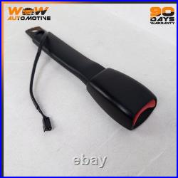 98-04 Chevrolet Corvette C5 Left Driver Side Seat Belt Buckle End Black Oem