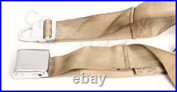 AMERICAN SAFETY Aircraft Lap Harness Seat Belt 2 Tan 501574-409-2252 Buckle New