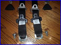 BMW E30 OEM Coupe Complete Set Rear Seat Belt & Buckle Left/Right Early Model