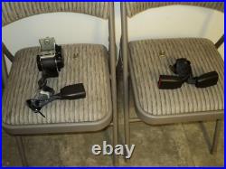 Black Set of (2) Rear center middle seat belt buckle 09-11 Ford crown Victoria