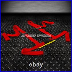 Blue 49stainless Steel Chassis Harness Bar+red 4-pt Strap Buckle Seat Belt Blue 49stainless Steel Chassis Harness Bar+red 4-pt Strap Buckle Seat Belt