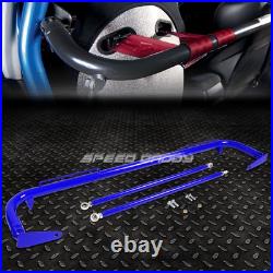 Blue 49stainless Steel Chassis Harness Bar+red 4-pt Strap Buckle Seat Belt Blue 49stainless Steel Chassis Harness Bar+red 4-pt Strap Buckle Seat Belt