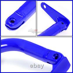 Blue 49stainless Steel Chassis Harness Rod+green 4-pt Strap Buckle Seat Belt