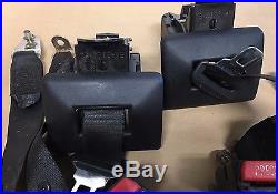 Bmw E34 525i 535i 530i 540i M5 Rear Black Seat Belt Buckle Latch Complete Set