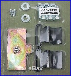 C3 Corvette 1968-74 3 Point Seat Belt Convert Kit Metal Buckle/Starburst Button