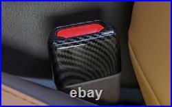 Carbon Fiber Interior Seat Belt Buckle Cover Trim For Lexus ES250 300h 2019-2022 Carbon Fiber Interior Seat Belt Buckle Cover Trim For Lexus ES250 300h 2019-2022