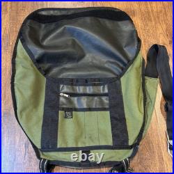 Chrome Industries Messenger Bag Green Mini Metro Seat Belt Flap City 19x13x7
