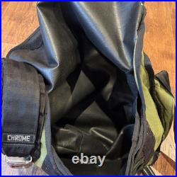 Chrome Industries Messenger Bag Green Mini Metro Seat Belt Flap City 19x13x7