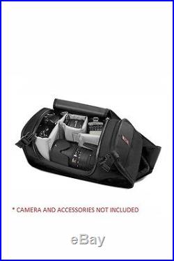 Chrome NIKO Black Chrome Seat-belt Buckle Padded Strap Camera Messenger Bag