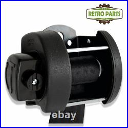 Classic Car Inertia Seat Belt Rear 3 Fixing Points 32cm Buckle Black R254P