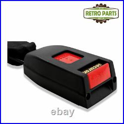 Classic Car Inertia Seat Belt Rear 4 Fixing Points 32cm Buckle Black R264P