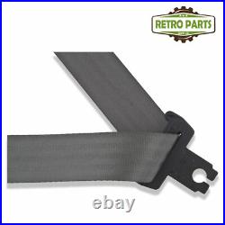 Classic Car Static Seat Belt Front Rear 3 Fixing Points 47cm Buckle Grey R2P