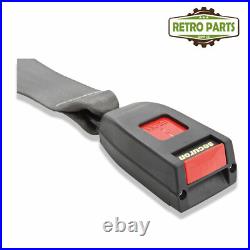 Classic Car Static Seat Belt Front Rear 3 Fixing Points 47cm Buckle Grey R2P