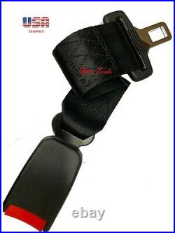 Extension 14 Seat Belt Black Extender Belt Extension With Buckle clip wide 7/8