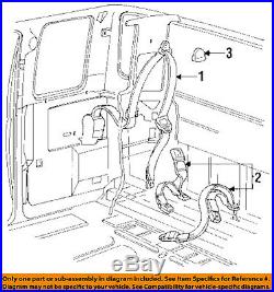FORD OEM 92-93 F-250 Rear Seat Belt-Buckle Retractor Right F2TZ18611B68A