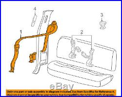 FORD OEM Rear Seat Belt-Buckle Retractor Assembly Left 6C3Z28611B69AAC