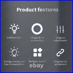 For Audi A6 A7 C8 Seat Belt Buckle Atmosphere Lamp 30 Colors LED Ambient Light