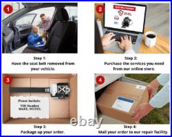 For Cadillac DTS SEAT BELT REPAIR BUCKLE TENSIONER REBUILD Triple Stage