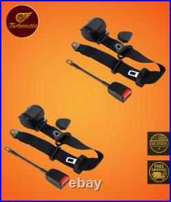 For all toyota car Seat Belts 2 pcs Strong Buckle clip Safe Road Black