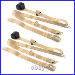 Ford Truck 1980 1986 F150 Standard 3pt Tan Retractable Bucket Seat Belt Kit