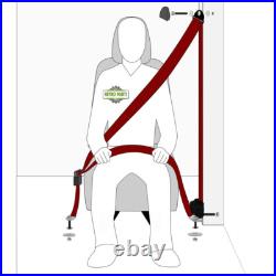 Front Automatic Inertia Seat Belt For Classic Car with 15cm Buckle Black