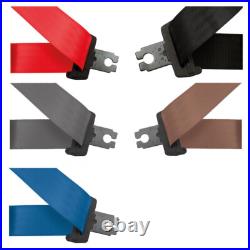Front Automatic Inertia Seat Belt For Classic Car with 15cm Buckle Black