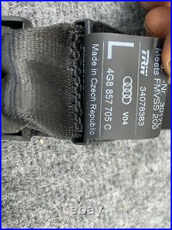 Front Left Driver Seat Belt Buckle Black 4g8857705 Audi S6 S7 Oem (13-15)