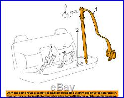 GM OEM Rear Seat Belt-Belt & Buckle Retractor Right 88955995