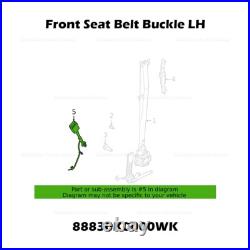 Genuine? Front Seat Belt Buckle LH 88830K0000WK for Kia Soul 2020 2021