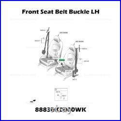 Genuine? Front Seat Belt Buckle LH 88830K0000WK for Kia Soul 2020 2021