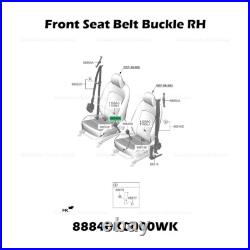 Genuine? Front Seat Belt Buckle RH 88840K0000WK for Kia Soul 2020 2021