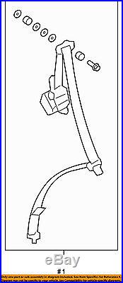 HONDA OEM 07-11 CR-V Rear Seat Belt-Belt & Buckle Retractor Left 04828SWAA01ZA