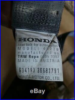 Honda Civic 92-95 Seat Belt BLACK Buckle SET SEDAN Front Back LHD EDM