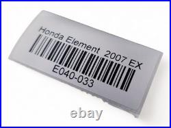 Honda Element 07-11 EX Seat Belt Buckle Left/Driver Black 04816-SCV-L00ZA, E040