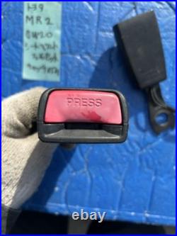 JDM Toyota MR2 SW20 Kouki Seat Belt Buckle Left Right Pair Set Used