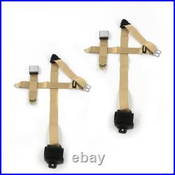 JP Wrangler/TJ 1997 2006 Airplane 3pt Tan Retract Bucket Seat Belt Kit-2 Be