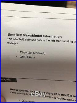 LH Front Seat Belt Buckle 2014 2015 2016 2017 2018 Silverado GMC Sierra