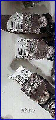 Lot Chevrolet Cobalt All Rear Seat Safety Belt Retractors & Buckles Gray Used