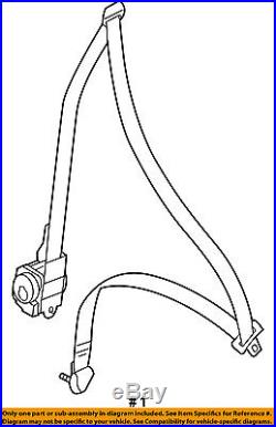 MITSUBISHI OEM 02-03 Lancer Front Seat-Belt & Buckle Retractor Right 7000B085