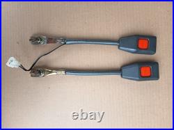 Mazda Rx 7 FC Seat Belt Buckle Clip Latch Black Pair