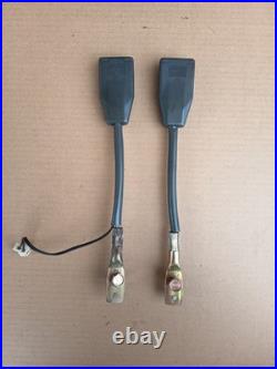 Mazda Rx 7 FC Seat Belt Buckle Clip Latch Black Pair