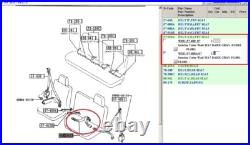 Mazda T3500 T4000 T4600 Wg Seat Belt Buckle Lap Middle Passenger Left Lh Genuine