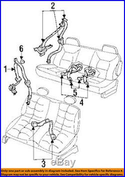 Mercury FORD OEM Rear Seat Belt-Belt & Buckle Retractor Right F6XZ12611B68FFF
