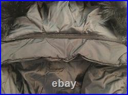 Michael Kors Black Seat Belt Buckle Puffer Coat W Removable Hood NWT Medium