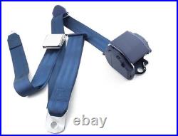 Mustang 3-Point Seat Belt Set withBuckle DARK BLUE 1965 66 67 68 69 70 71 72 73