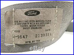 NEW OEM Ford Driver Seat Belt Assembly Gray E7TZ-18611A73-H F150 F250 F350 87-91